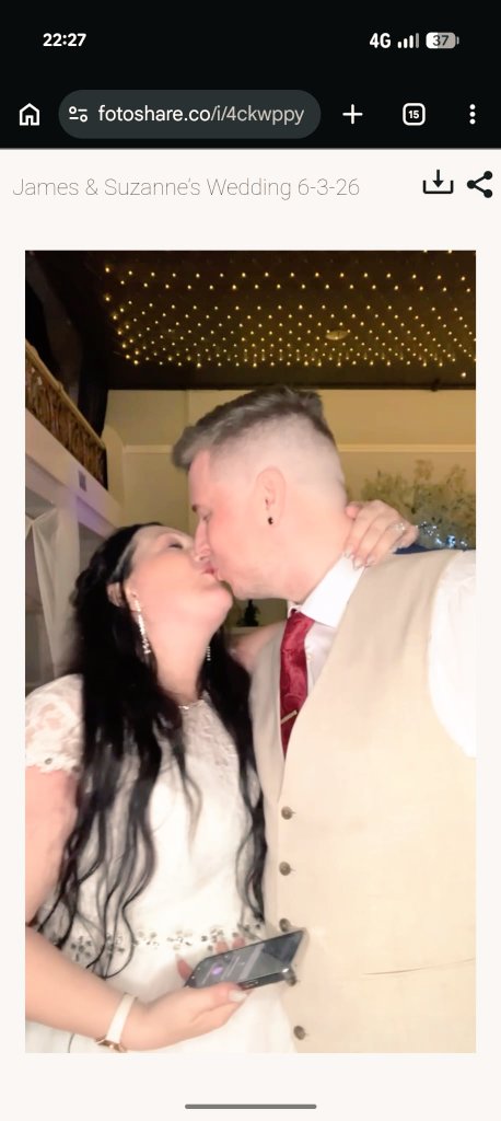 bluzanneb88's tweet photo. So the 6/3/26 was the day I married my best friend, my missing piece, now that piece is completed by marrying the man of my dreams❤️👰💒 it was the most magical day.❤️🩵😍 James I'm so proud to be your WIFE, and  honoured to call you my husband, I love you❤️ https://t.co/9vPzsdNgcD