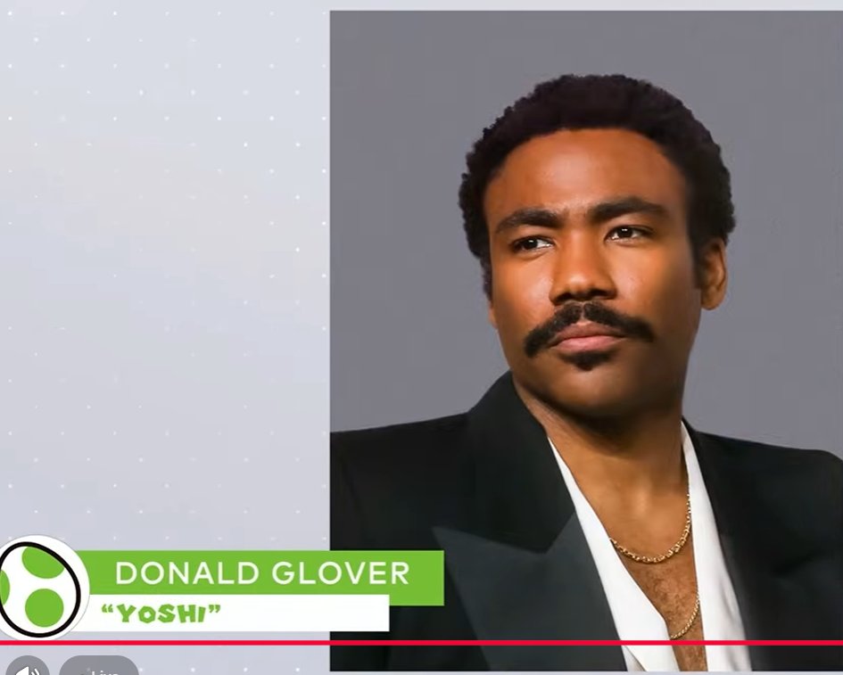 solarkarii's tweet image. DONALD GLOVER IS VOICING YOSHI &amp;gt;?????