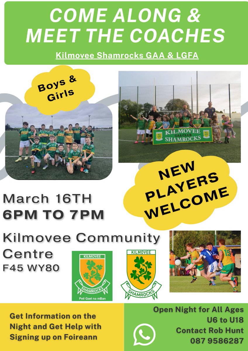 Kilmovee Shamrocks tweet media