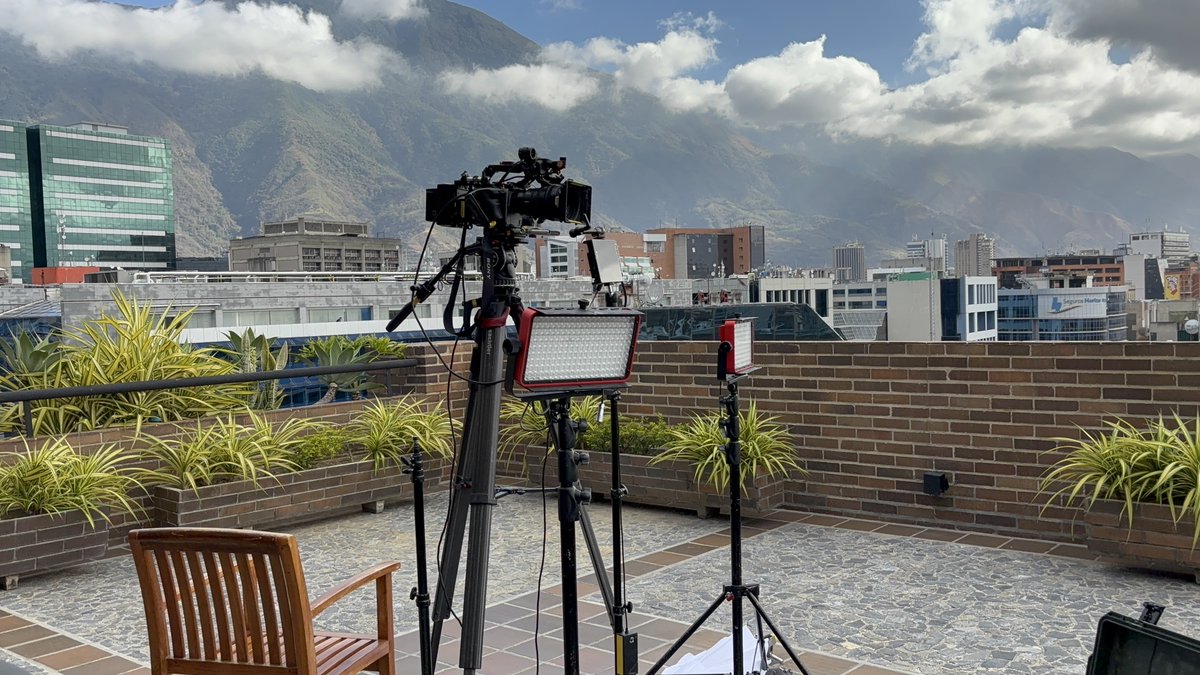 Beautiful landscape from the view of the balcony where we did live shots in Caracas, Venezuela.