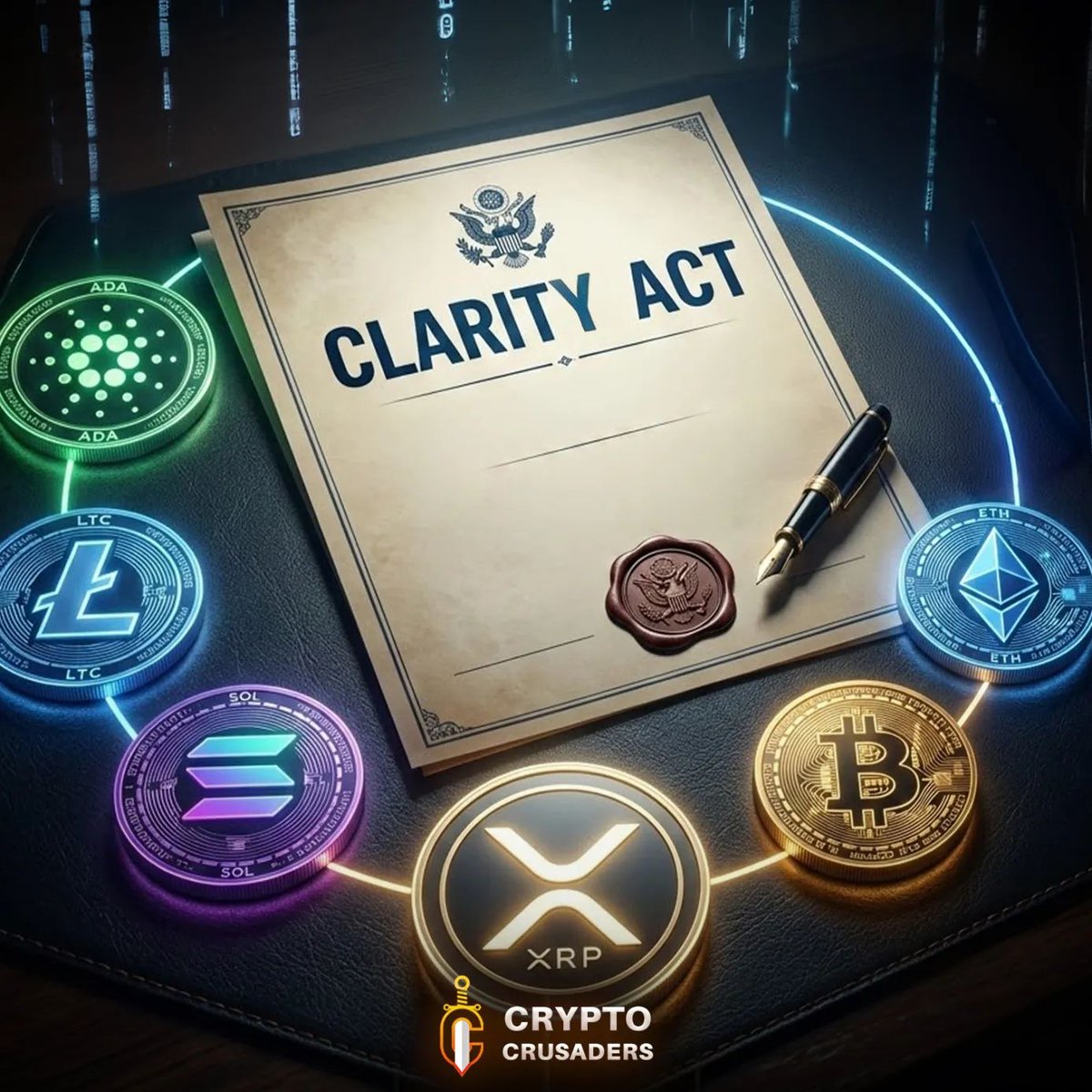 🚨BREAKING: U.S. Senate Democrats are saying they are ready to pass the CLARITY ACT!!

IT'S HAPPENING $XRP ARMY! 🇺🇸