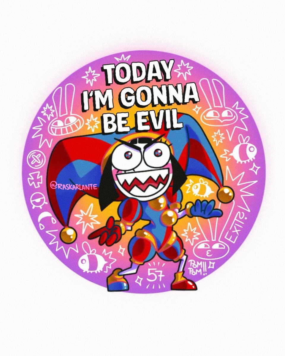 raskarlante's tweet photo. My First Pomni-Sticker. I really like all the small things in the background. 🌟

#TADC #pomni #theamazingdigitalcircus #tadcpomni https://t.co/sLlsGC4KUr