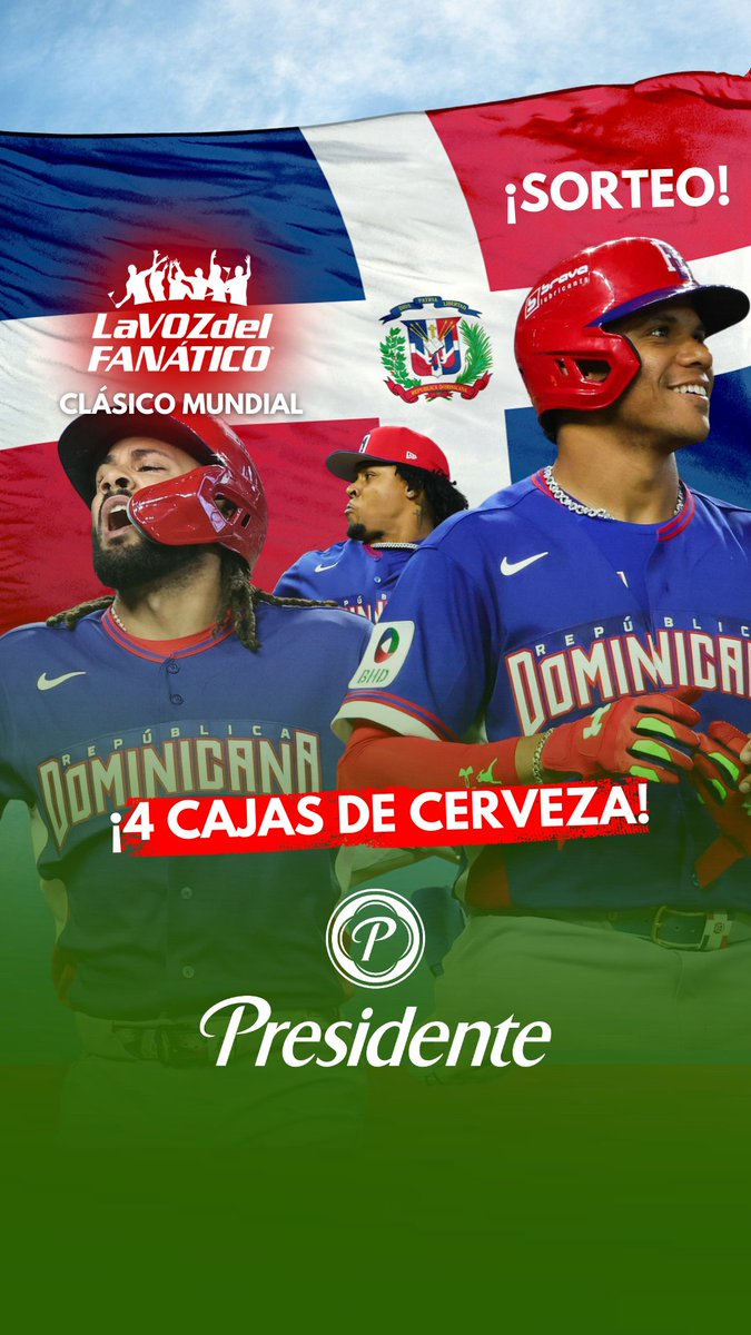EN VIVO #LaVozdelFanatico 🔴

¡Rifaremos 4 cajas de cerveza🍻🍻 hoy!

¡Etiqueta a @cervpresidente y a un amigo en los comentarios para disfrutar el Venezuela🇻🇪 vs RD🇩🇴 este miércoles!

Síguenos por YouTube: youtube.com/watch?v=cokfQP…