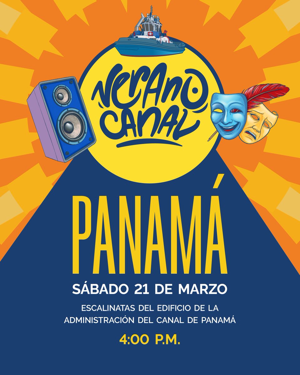 La música se toma Verano Canal con una noche para disfrutar del talento panameño. Con presentaciones de Dj Yellow, Roberto Delgado y orquesta, Miguel Cigarruista, Yamilka Pitre, Os Almirantes y más. Te esperamos - 4 p.m. en las Escalinatas del Edificio de la Administración.