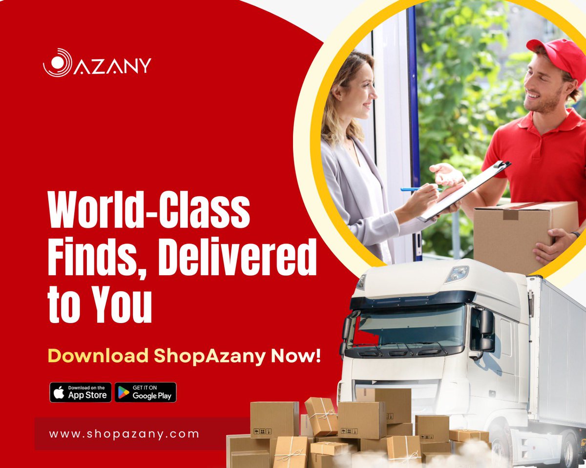 shopazany's tweet image. Why settle for less when the WORLD is one tap away? 🛒✨
Get it on iOS &amp;amp; Android — Download ShopAzany today!
#ShopAzany #WorldClassFinds #ShopSmart #AzanyDelivers