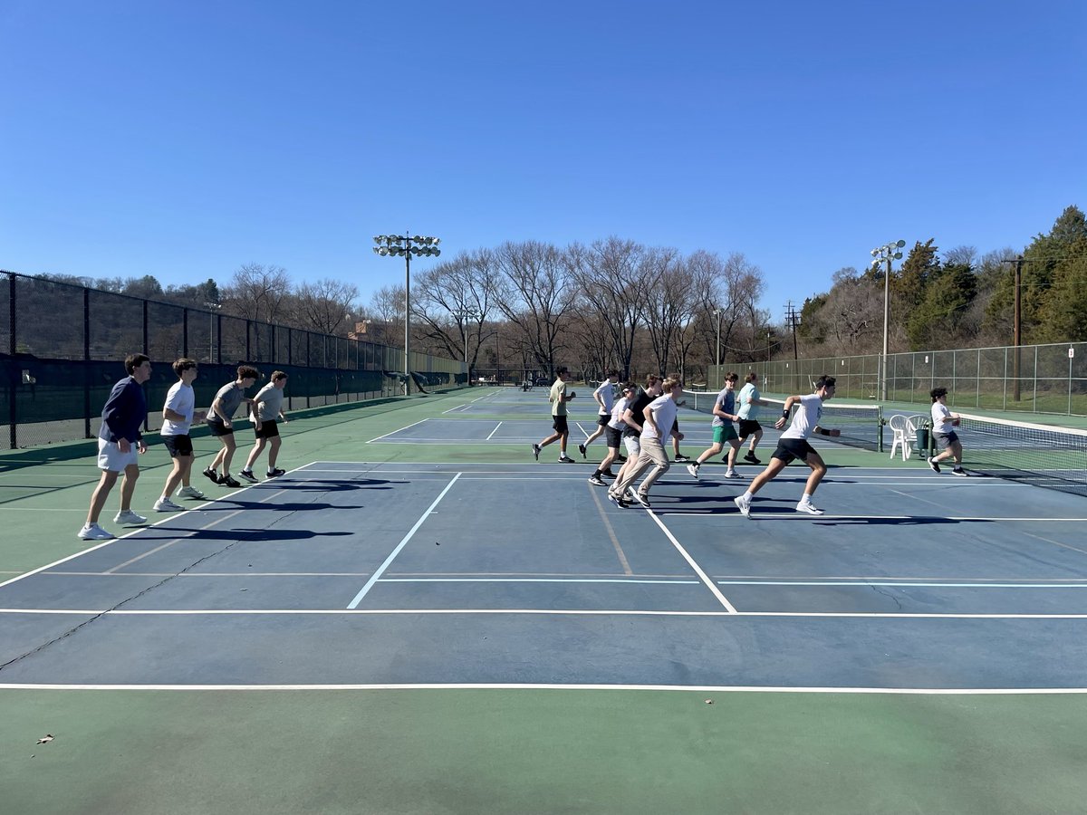 Turning the page to Tennis season. Perfect day for <a href="/McNAthletics/">McNicholas Athletics</a> Rockets to get started .