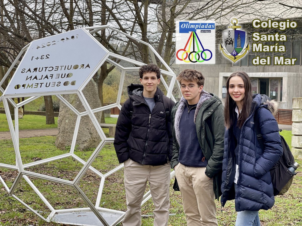 moisescaeiro's tweet photo. El pasado 6 de marzo se presentaron a las Olimpiadas de Física, en su fase gallega, tres de mis alumnos de Física de segundo de bachillerato del @csmm_oficial: Clara Montero Martínez, Hugo Martínez Magdalena y Germán Portela Reino.
@RSEF_ESP : Real Sociedad Española Física https://t.co/A3SKvkcrpK