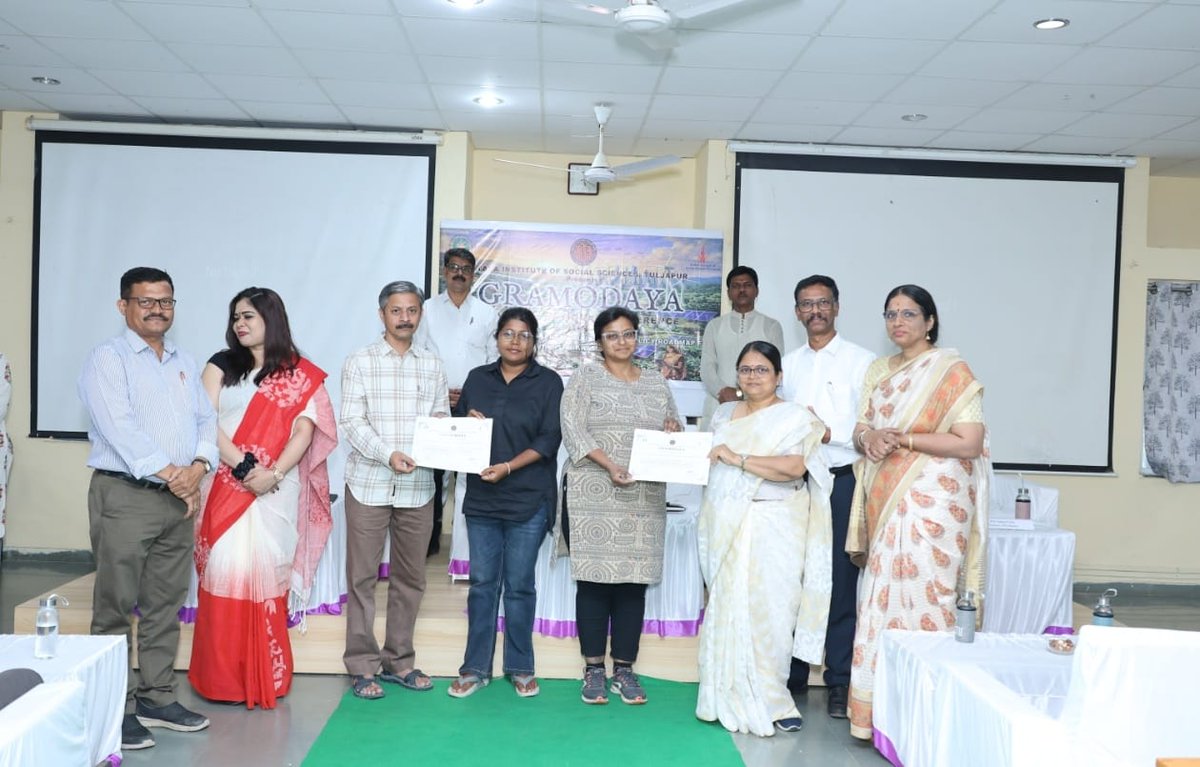 SandhyaSIyer2's tweet photo. Extremely pertinent topic Rural Development towards Viksit Bharat @2047. Delivered the Keynote lecture on Wednesday Equity, Sustainability and Human Development: Pathways and Progress, focusing on  Structural Transformation through Human Development progress.#TISS #NIRD #MORD https://t.co/1C7shYTmpH