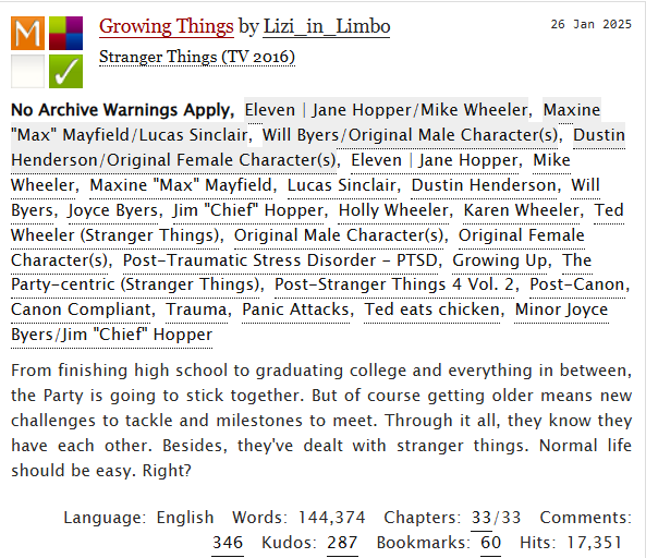 MilevenFics's tweet photo. #MilevenFicRec
Growing Things
by Lizi_in_Limbo
https://t.co/q6JSFLHMfL
#LongFic #PostS4 #Angst #HurtComfort https://t.co/WrX2i5hWqB