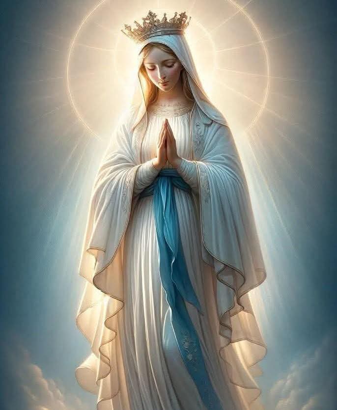 Connie_Gdl's tweet photo. Dios te salve, María, 
llena eres de gracia;
el Señor es contigo.
Bendita Tú eres 
entre todas las mujeres,
y bendito es el fruto
de tu vientre, Jesús. 
Santa María, Madre de Dios,
ruega por nosotros, pecadores,
ahora y en la hora de nuestra muerte.
Amén. 🩵🙏💐 https://t.co/OzWYJQknlu