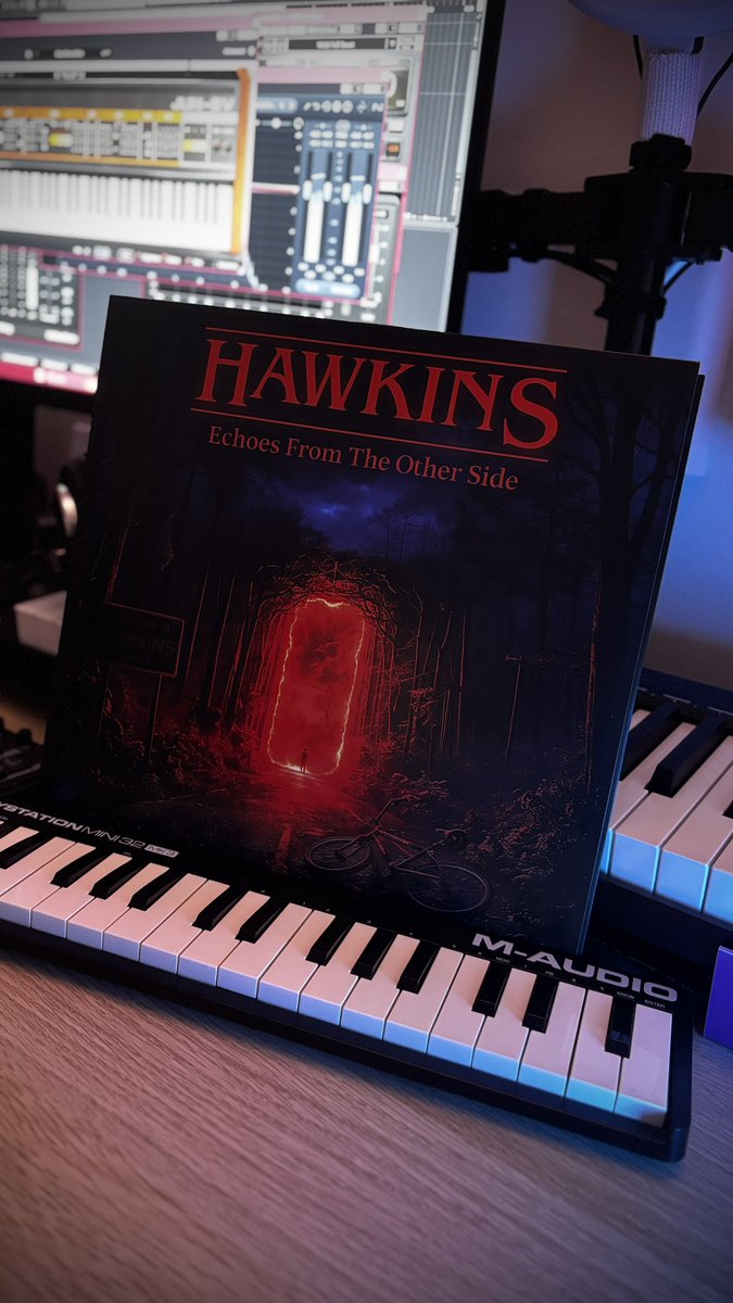 noxeesofficial's tweet photo. It finally arrived!.
This is my album "Hawkins: Echoes from the Other Side", a cinematic project inspired by the original score of #StrangerThings and the music of Kyle Dixon and Michael Stein. https://t.co/waclVqmec7
#vinyl #upsidedown #Hawkins @StrangerNews11 @Stranger_Things https://t.co/6pp6d63LZf