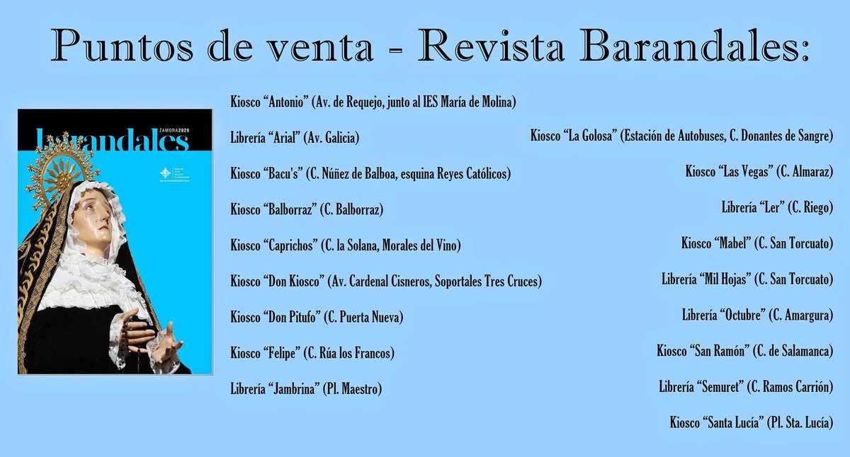 Revista Barandales tweet media