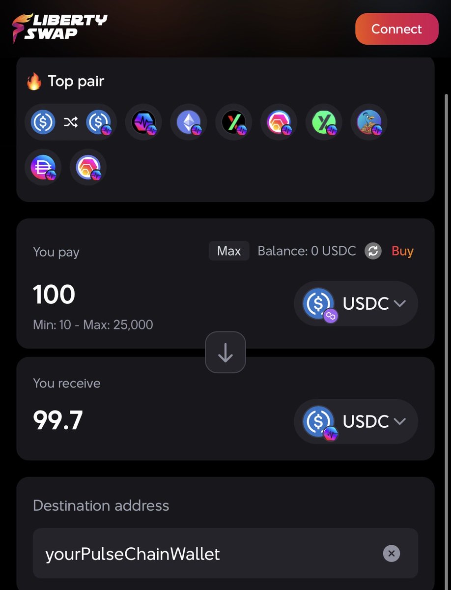 Liberty Swap⚡️Bridge2Pulse™️Privacy and Freedom tweet media