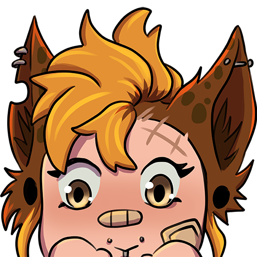 Howlett | Punk Hyena PNGtuber 🟡⚪🟣⚫ tweet media