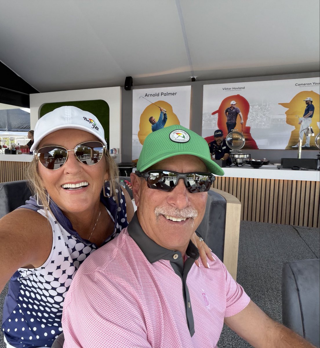 SabockSandy's tweet photo. Another fun day spent at Bay Hill at our favorite spot on #17  ⛳️ https://t.co/XesYS2Wenn