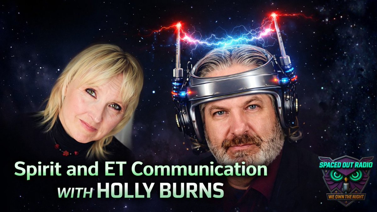 SpacedOutRadio's tweet photo. Tonight on Spaced Out Radio

Psychic medium Holly Burns discusses messages from “The Elders,” ET encounters, Sasquatch connections, and humanity’s coming consciousness shift.

9 PM PT

#SpacedOutRadio #Paranormal #ETContact #Psychic #Sasquatch https://t.co/LaDN4yOyBn