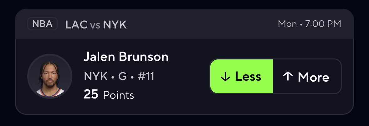 #NBA Monday FREE PROP💎

Like if tailing ❤️

Sharp, data-driven pick powered by <a href="/UpsideTools/">Upside Tools</a> 

Found w/: upside.tools/?via=gavin