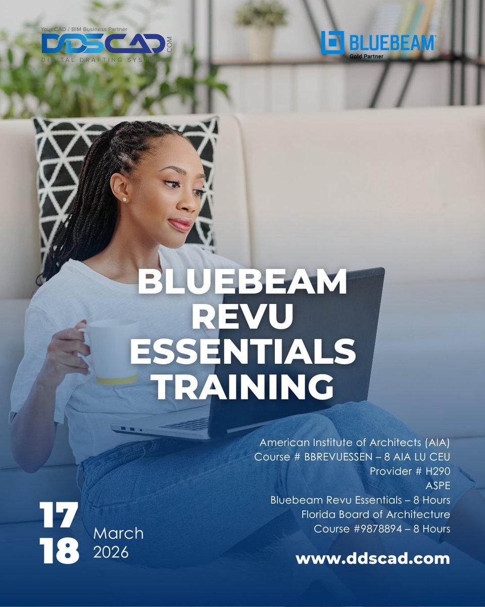💻 Master Bluebeam Revu in Just 2 Days!

Register here: bit.ly/3uvjSn2

For additional details, email us at info@ddscad.com