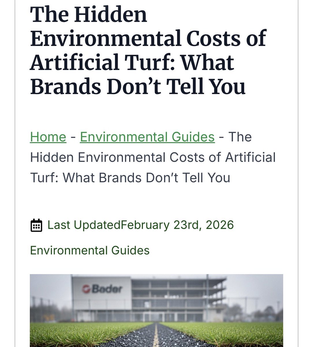 Ban Plastic Turf tweet media