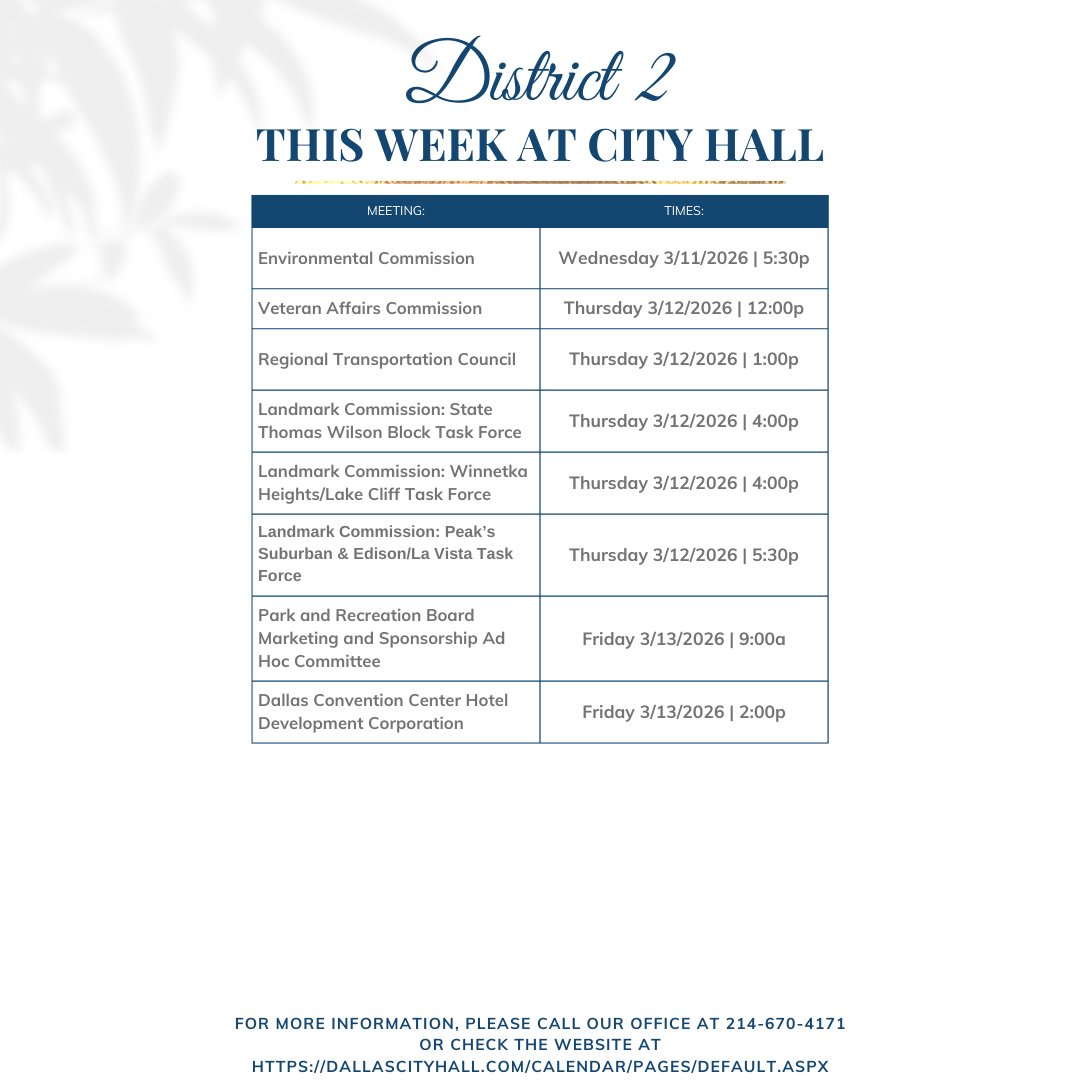 Dallas City Council District 2 tweet media