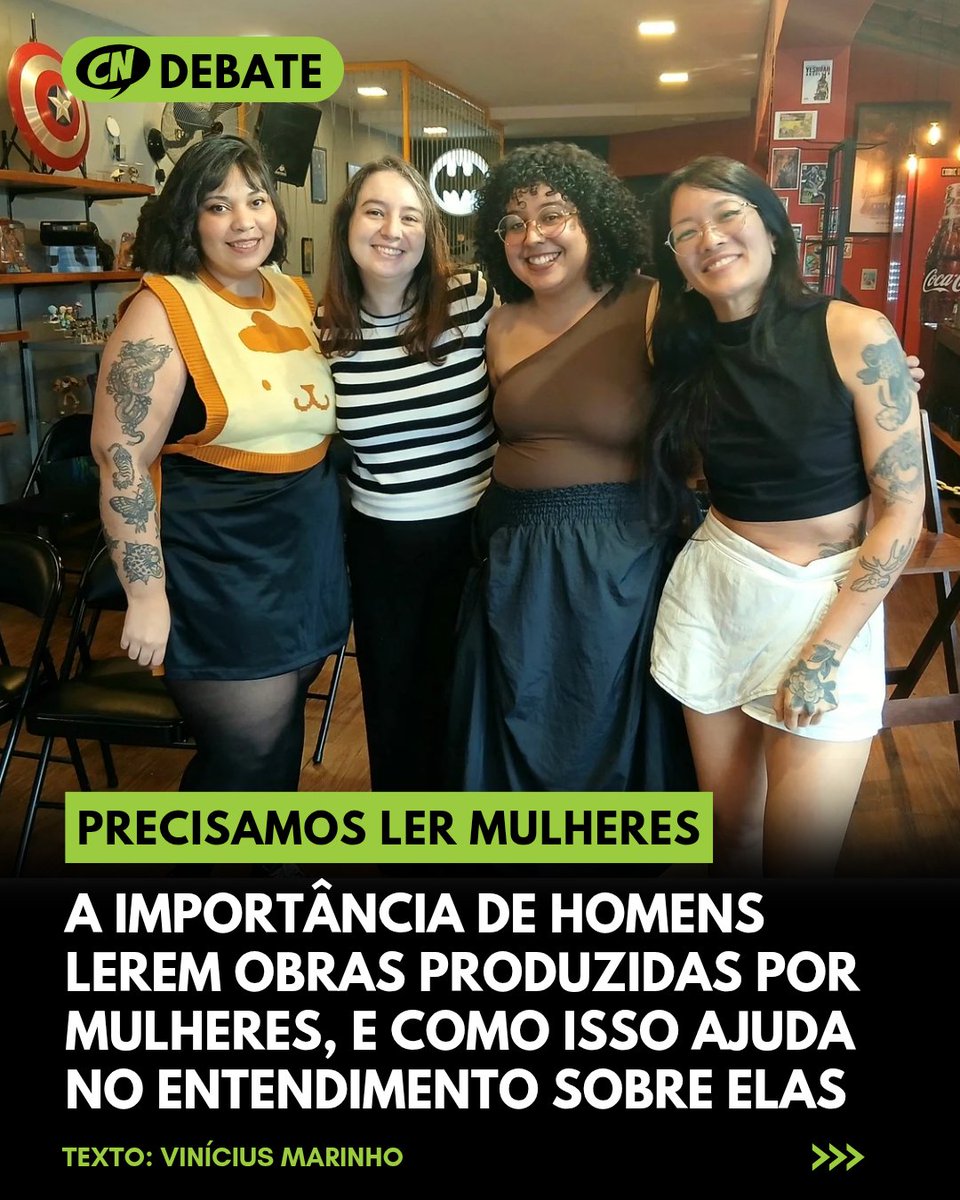 O CN Debate de março mostra a importância de nós homens em ler obras produzidas por mulheres, e também falamos um pouco do cenário de autoras no Brasil e no mundo.

Link com o post e texto: instagram.com/p/DVoMO2WEeth/…