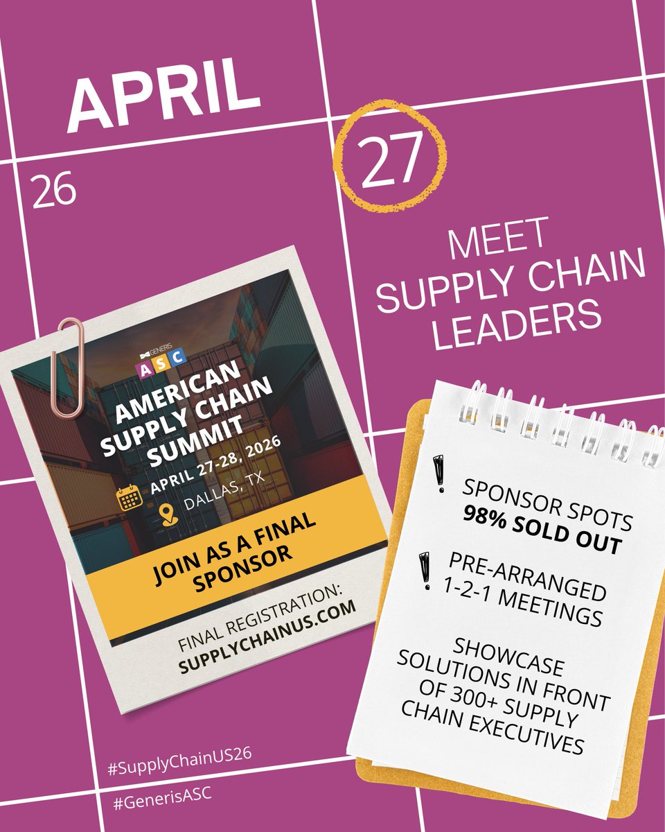 American / European Supply Chain Summit tweet media