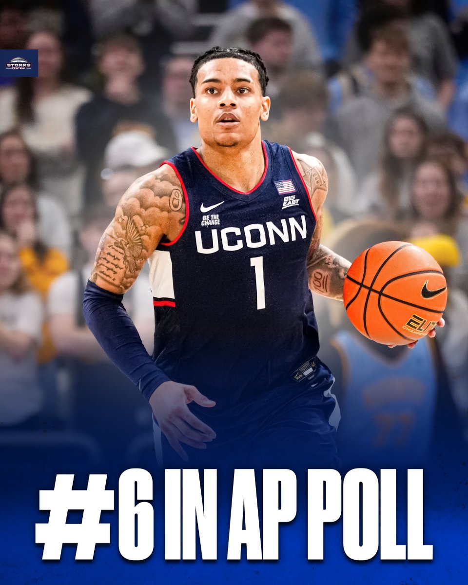 StorrsCentral's tweet photo. Your #aptop25 update for #uconnmbb and #uconnwbb this week 🏀 https://t.co/EUNVoou6o1