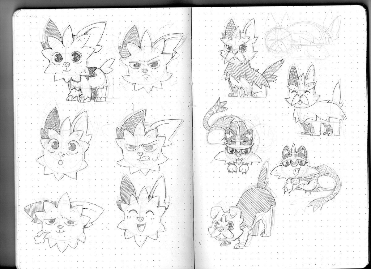 sherry_marciano's tweet photo. Durante mis vacaciones hice bocetos y thumbnails en mi libreta para los comics del poke ilustrado. Este es una de la pequeñas exploraciones de lillipup y sus hermanos a mi estilo
Me gusta mucho hacer esto en la libreta y bocetear en rojo ❤️
#pokemon #lillipup #herdier #torracat https://t.co/RBpoYamKq0
