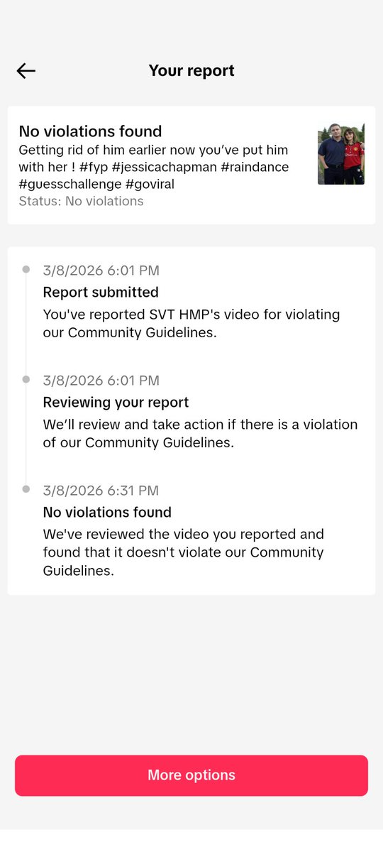 MarcTams's tweet photo. I reported an AI video on TikTok of Ian Huntley with his arm round one of the girls he murdered as inappropriate.  They found nothing wrong. This is the problem with the internet. Why is this deemed acceptable? There are lines that shouldn't be crossed, I thought this was one. https://t.co/QOjGGPTaiM
