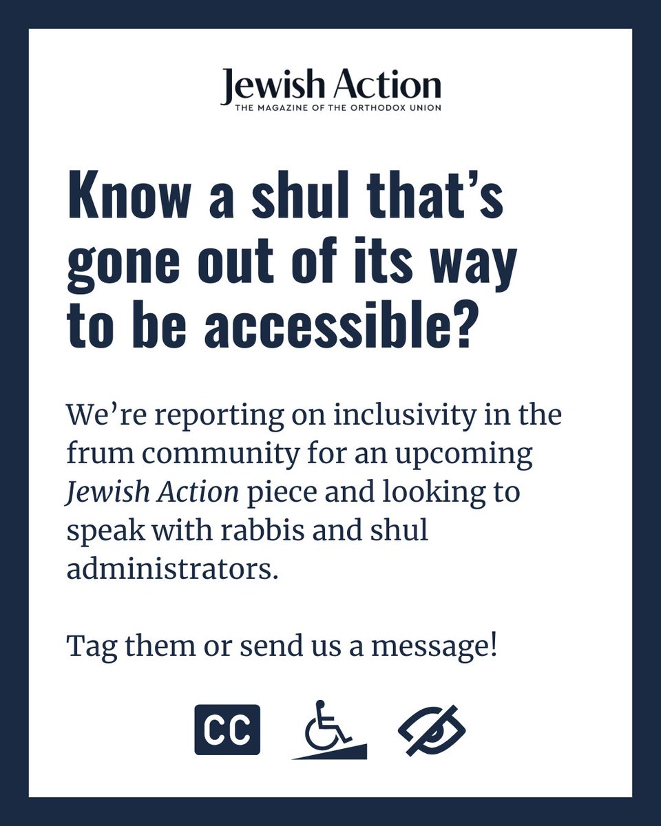 Jewish Action tweet media
