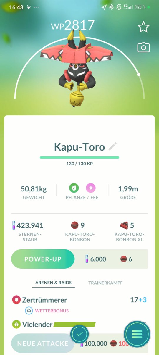 schukijuki's tweet photo. Einfach Random mit dem Pokemon Go Plus gefangen! Ist das ein Legendäres? 😅
#pokemonGo #Pokemon #pokemongo https://t.co/SpBxJ5IX9s