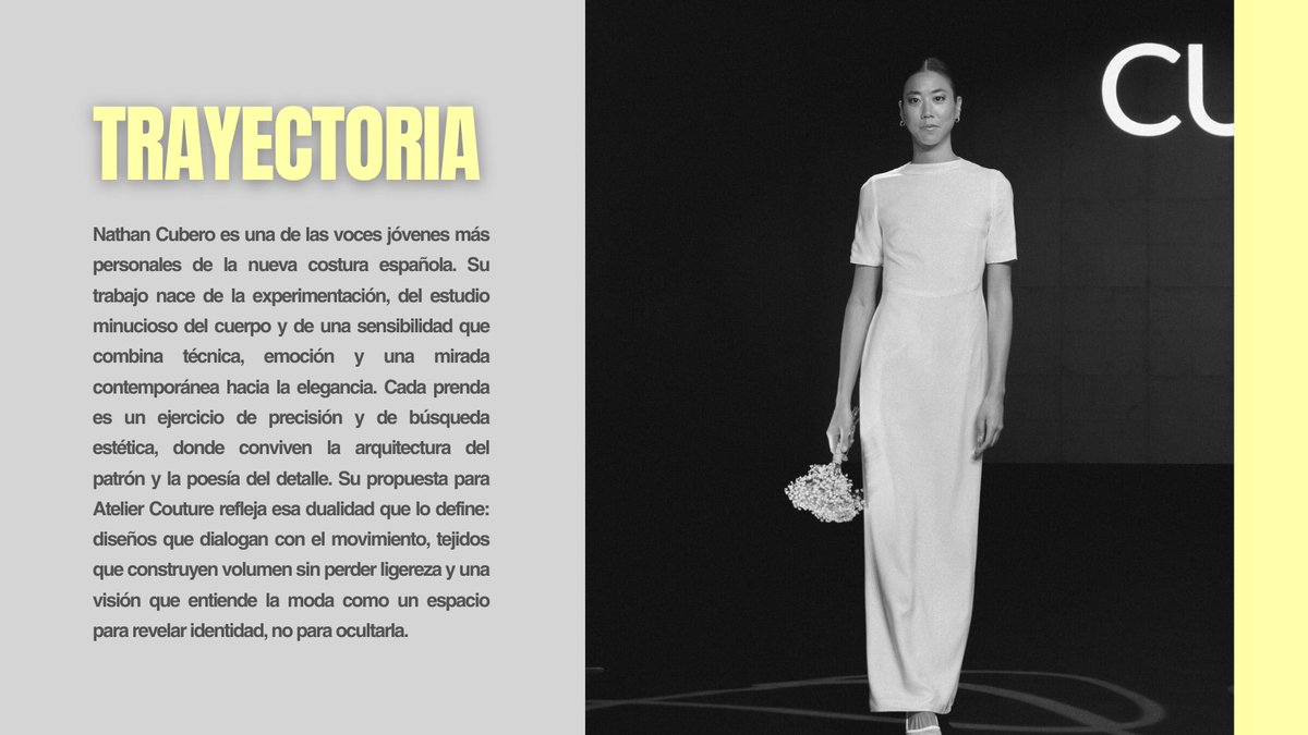 uniendomoda_cyl's tweet image. La moda también puede ser estructura, método y pensamiento. Nathan Cubero lo demuestra con una firma que ordena, depura y construye desde la precisión. Hoy presentamos SINTAXIS DEL ORDEN, una colección que convierte la silueta en lenguaje 👗 @jcyl @ceoe_cyl
#UniendoModaCyL #JCYL