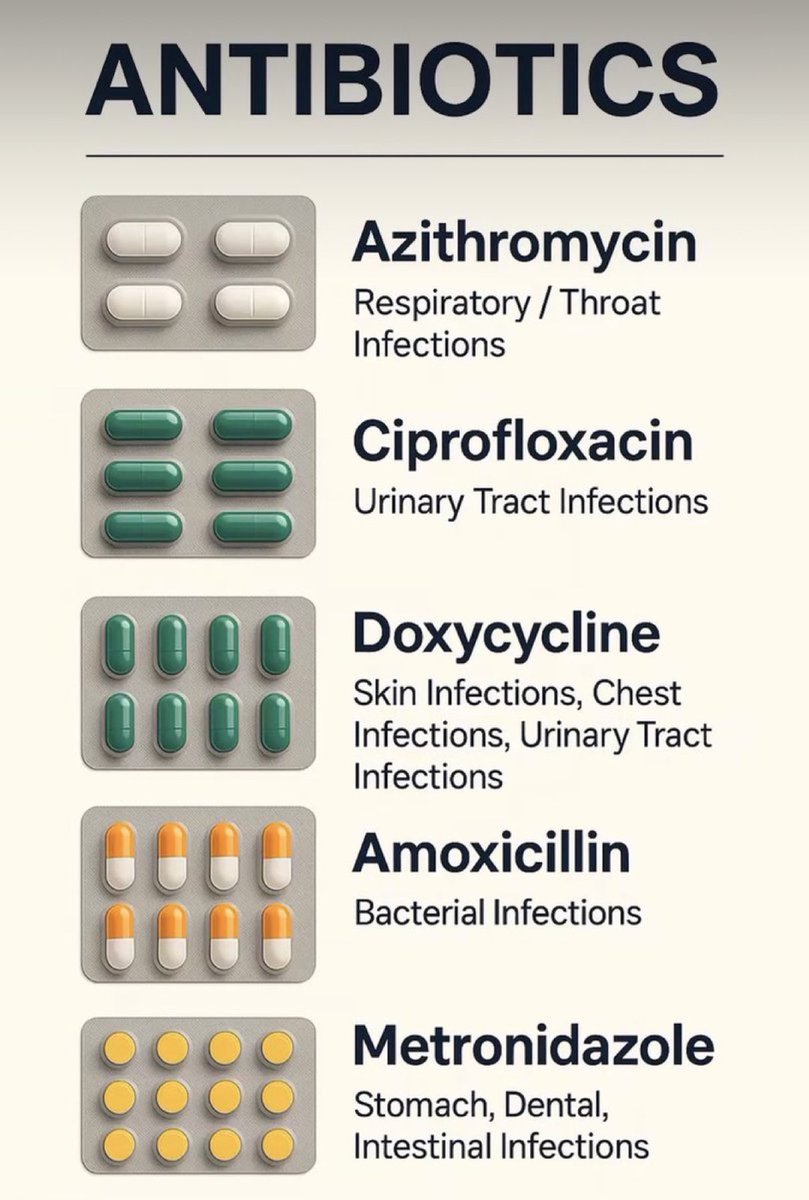 doctors_squad's tweet photo. ANTIBIOTICS
Save it for later…… https://t.co/xplWmcXYYL