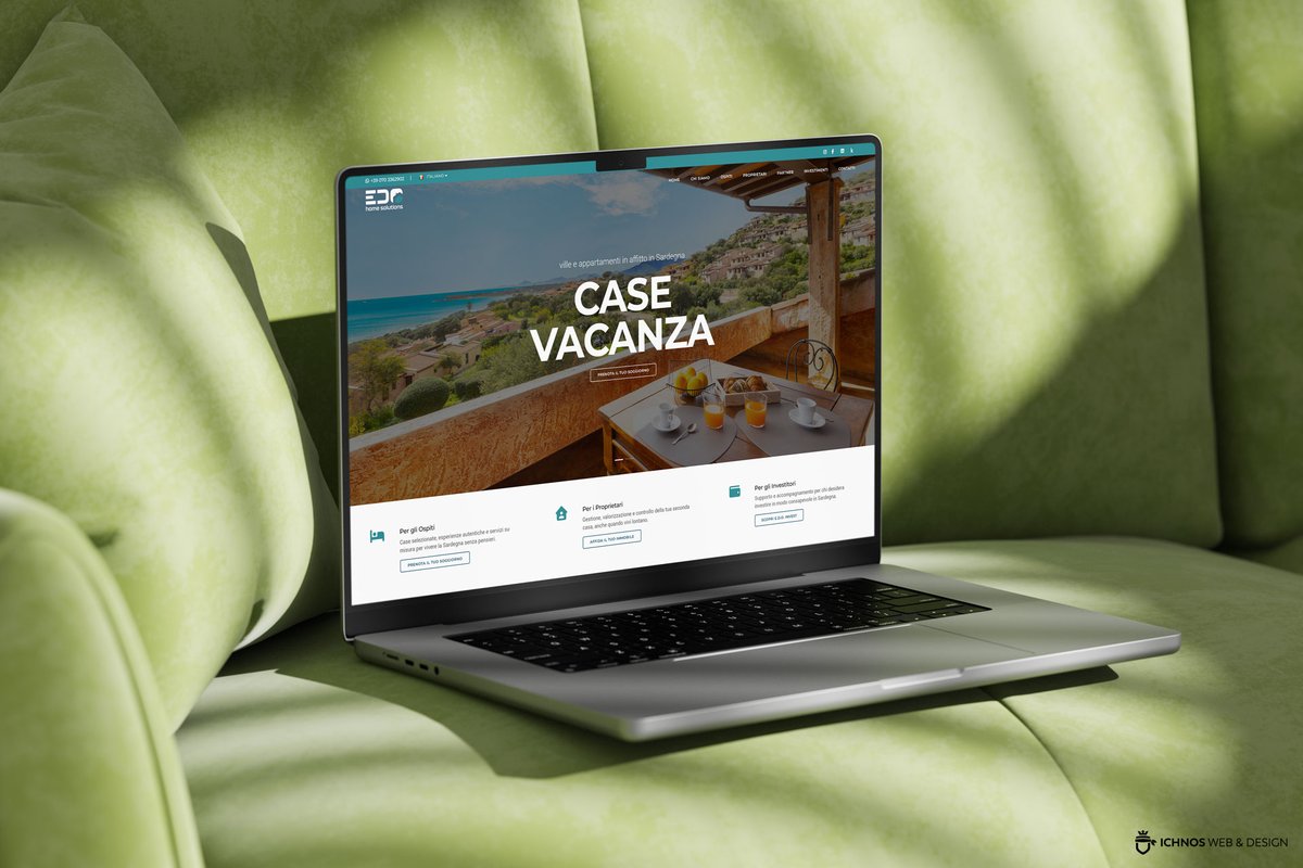 IchnosWeb's tweet photo. Realizzazione sito web per Edo Home Solutions,property management,gestione affitti brevi di ville e appartamenti in Sardegna: https://t.co/HY1RS2M9Ss
+39 070 7968001 - +39 347 1752247 info@ichnosweb.it
 https://t.co/OMjANWuTko

#WebsiteDesign #brandidentity #sardegna #logo https://t.co/gIy7yZW8UB