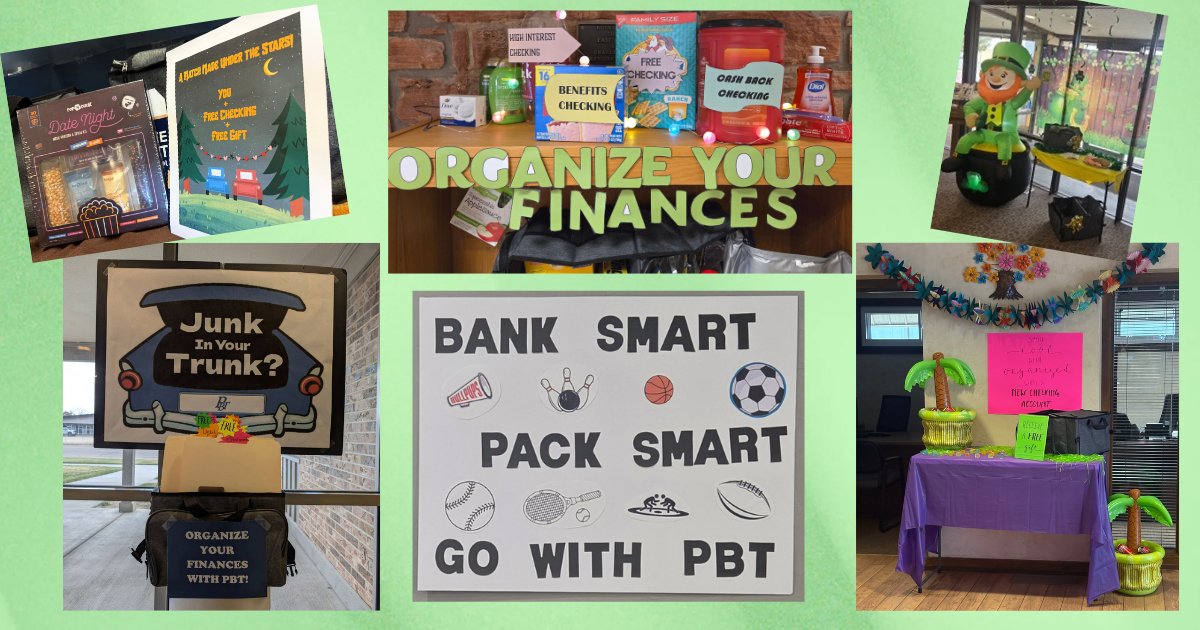 PB_TKS's tweet photo. Spring Break is almost here! 
Receive a FREE trunk organizer when you open a checking account. https://t.co/IiZNtIZxmQ