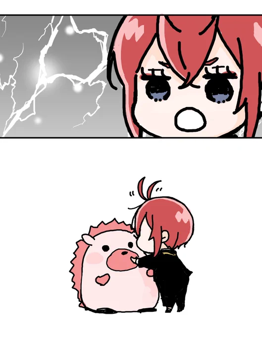 【ゆるゆるりょうちょ】目線の高さの🦔との夢のコラボ! 