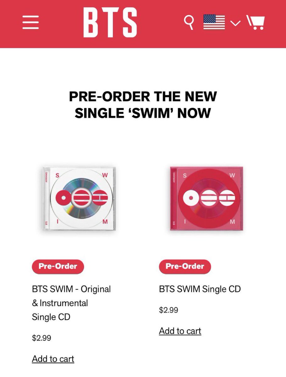 Don’t stop talking about sales for the CDs to help boost our chances of debuting well on BB100! They are on sale on Weverse, Target &amp; the official BTS store 🙏🏼🔥 #BTS #SWIM_BTS 

Link: shop.bts-official.us