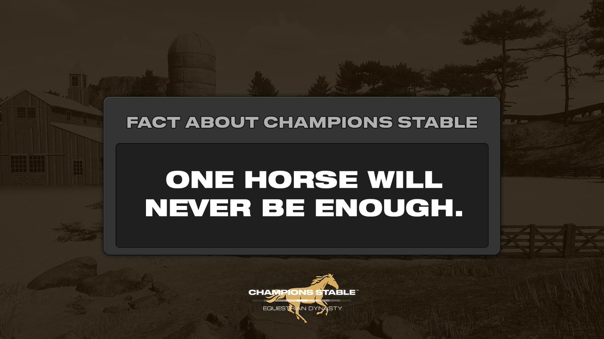 Champions Stable: Equestrian Dynasty tweet media