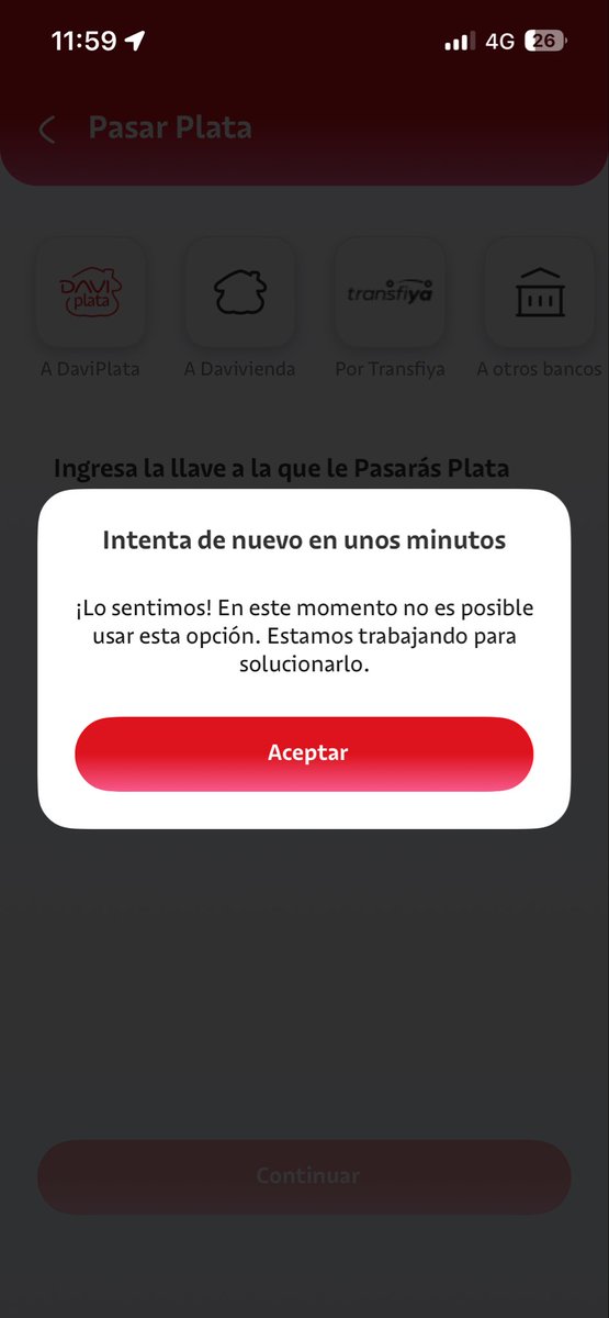 marcel_larios's tweet photo. Siguen los problemas con @DaviPlata no se puede transferir dinero, ósea que yo tengo que quedar mal por qué mi plátano la puedo mover al menos que sea a una cuenta de la misma entidad, ayer me hicieron perder dinero y hoy no me deja cancelar que hacemos @sicsuper @SFCsupervisor https://t.co/DfWZJ9Pu3w
