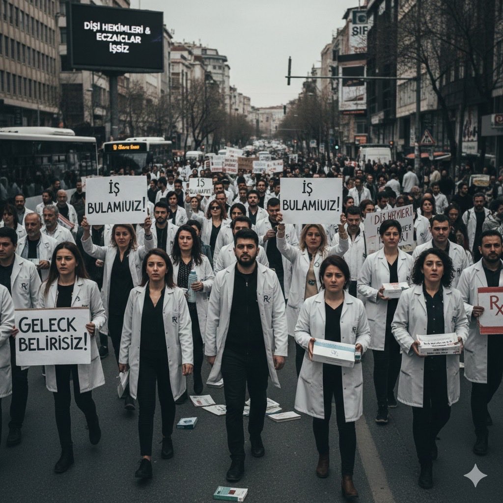 #BakanDişEczacıyaSessiz <a href="/suayipbirinci/">Doç. Dr. Şuayıp Birinci</a> <a href="/erolozvar/">Erol Özvar</a> <a href="/YuksekogretimK/">Yükseköğretim Kurulu (YÖK)</a> <a href="/drmemisoglu/">Prof. Dr. Kemal Memişoğlu</a> <a href="/profokumus_/">Prof. Dr. Nurullah Okumuş</a> <a href="/dryasinerkoc/">Dr. Yasin Erkoç</a> <a href="/saglikbakanligi/">T.C. Sağlık Bakanlığı</a> <a href="/TDB_TDA/">Türk Dişhekimleri Birliği</a> <a href="/tebkurumsal/">Türk Eczacıları Birliği</a>