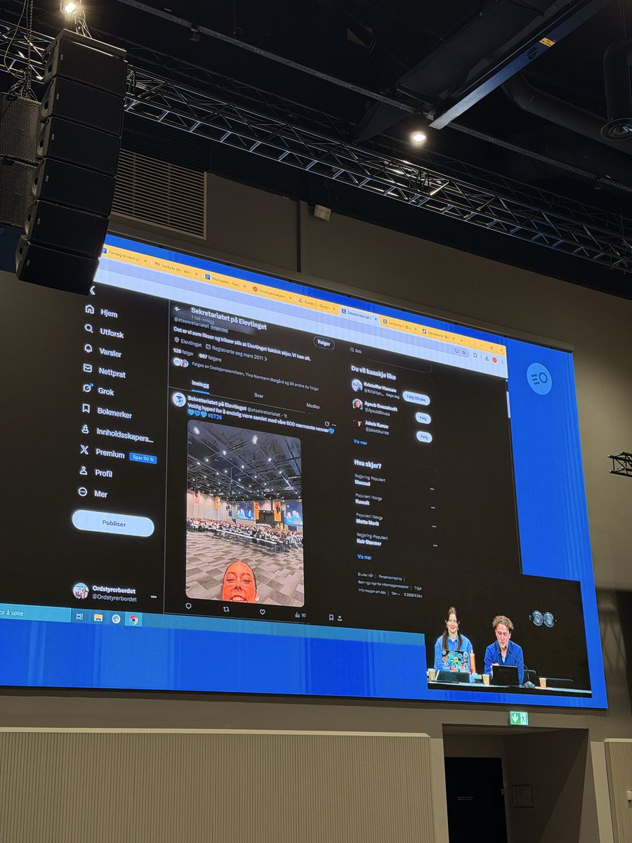 Tenk å vise <a href="/etsekretariatet/">Sekretariatet på Elevtinget</a> sin konto og ikke vår😭