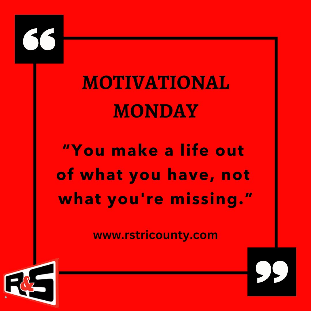 RSTricounty's tweet photo. Motivational Monday!
💢
Looking for the best?
Call R&amp;S Erection Tri-County, INC.
800.349.2366
💢
#LookForTheRedTruck #RSisBest #RSTeamSpirit #AutomaticGates #CustomGates #SpecialityGates https://t.co/I8Evfp8M5g