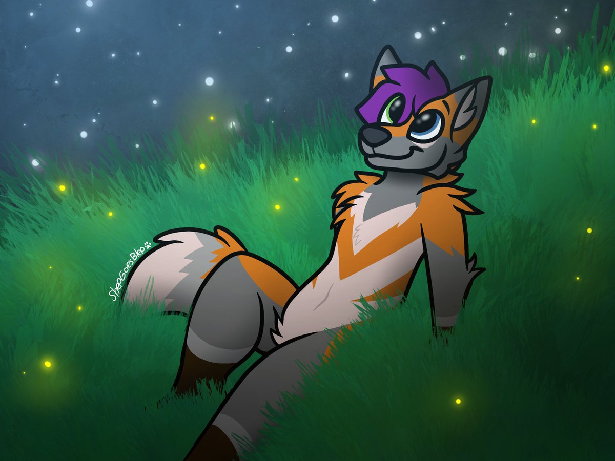 ShepGoesBlep's tweet photo. Stargazing YCH for @ChoraiFox! https://t.co/0IWV9zSKHh