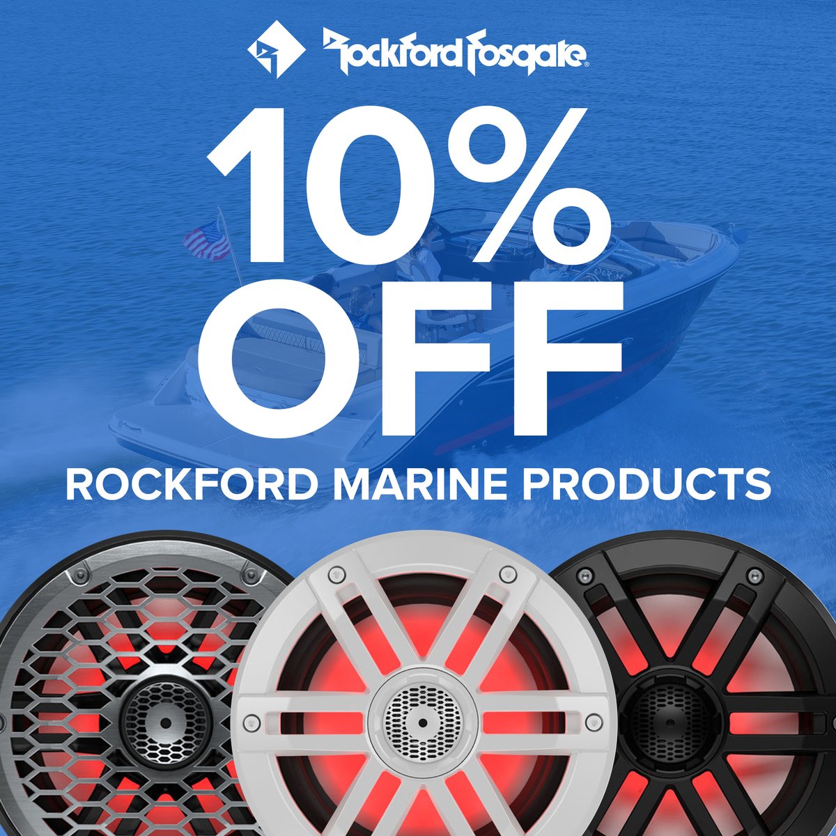 Creative__Audio's tweet photo. Save 10% Off Rockford Fosgate Marine Products! 🌊🔊 

Check out the sale on our website! ⬇️
https://t.co/OS9CaDVDD7

#CreativeAudio #RockfordFosgate #Marine #Boat #Boating #MarineAudio https://t.co/S1m2qlDgBI