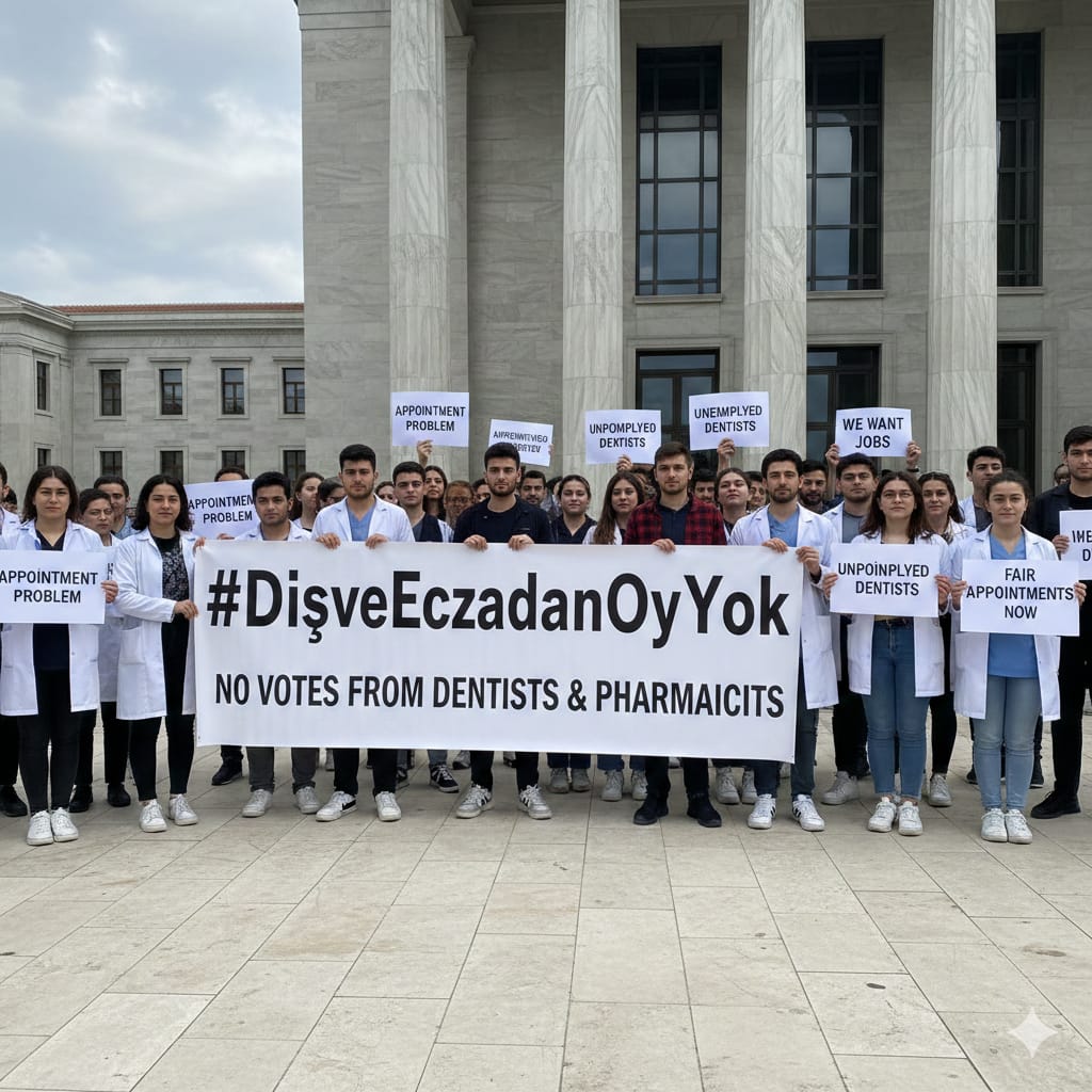 Kaybettiğimiz gençliği bulamadık bari atamayı verin. 
#BakanDişEczacıyaSessiz
<a href="/haskologlu/">ibrahim Haskoloğlu</a>
<a href="/selcukozdag/">Selçuk ÖZDAĞ</a>
<a href="/serafeddinkilic/">Şerafettin Kılıç</a>
<a href="/alialmdrglu_/">Ali ALEMDAROĞLU</a>
<a href="/drmemisoglu/">Prof. Dr. Kemal Memişoğlu</a>
<a href="/saglikbakanligi/">T.C. Sağlık Bakanlığı</a>
<a href="/dtcuneytaldemir/">Dt. Cüneyt Aldemir 🇹🇷</a>
<a href="/AliKARAOBA/">Dr. Ali KARAOBA</a>
<a href="/Sultanucar_ist/">Sultan Uçar</a>
<a href="/Suat_Ozcagdas/">Suat Özçağdaş</a>
<a href="/SBugraKavuncu/">Buğra Kavuncu</a>