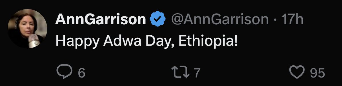makeinjera's tweet photo. .@AnnGarrison supported the #TigrayGenocide btw. https://t.co/tbS38PZLy8