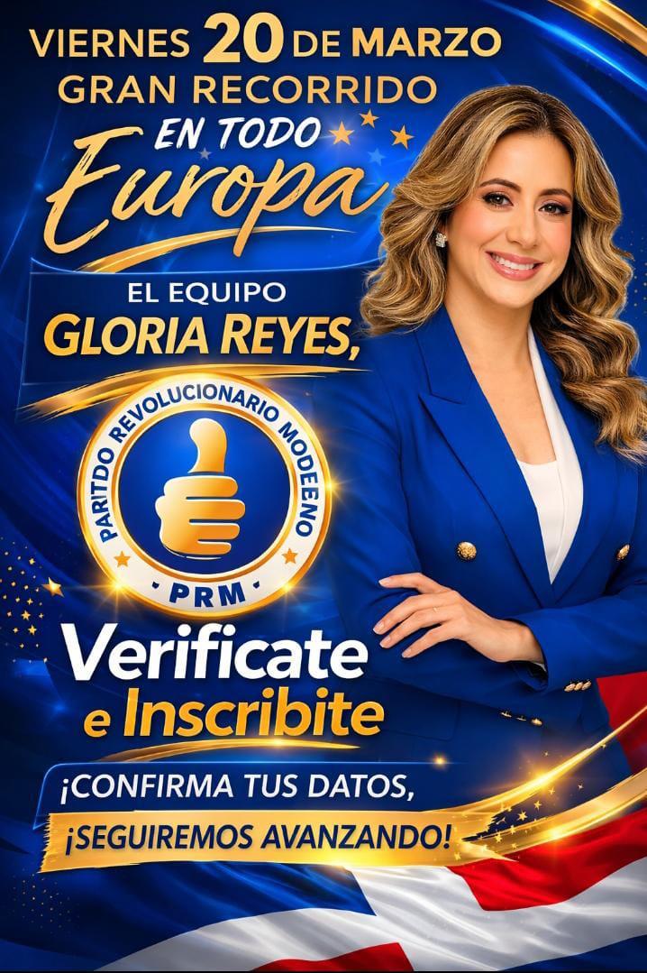 Va19360824Lenin's tweet photo. Gran jornada en toda Europa: el equipo de la próxima Secretaria General del PRM recorre diferentes países para inscribir y verificar a todos los dominicanos en el exterior.
Con entusiasmo, compromiso y amor por la patria, seguimos trabajando @GloriaReyesG @SanzLovaton https://t.co/f2WmxyGpho