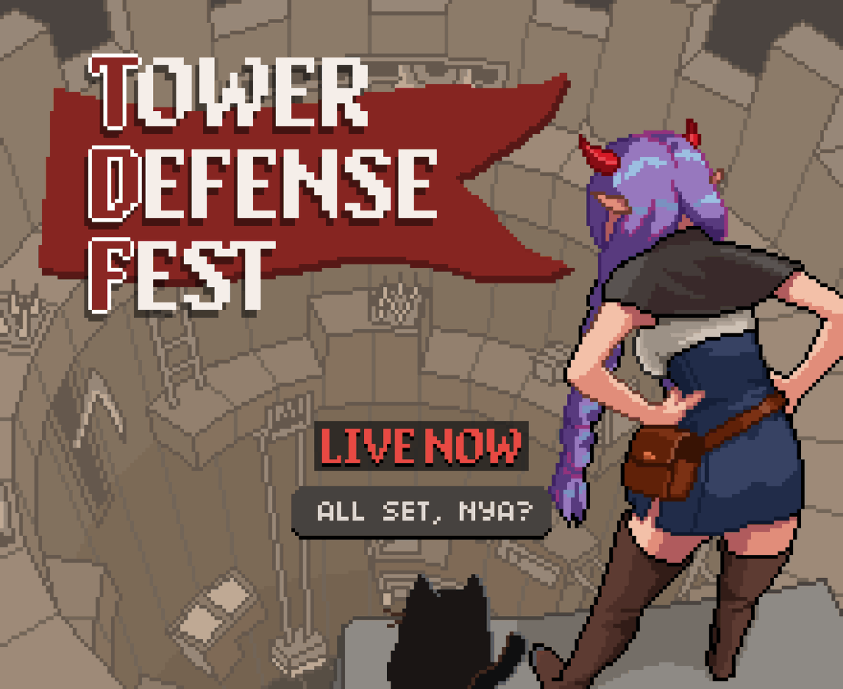 MugigoGames's tweet photo. Darklord’s Tower is now in Steam Tower Defense Fest!

Our Steam Playtest is live too, so now’s a great time to try it.
After playing, please fill out the short survey in the main menu.

Play now:
https://t.co/6pMvd7IZiC

#TowerDefenseFest #IndieGame https://t.co/Vez1dk6v0t