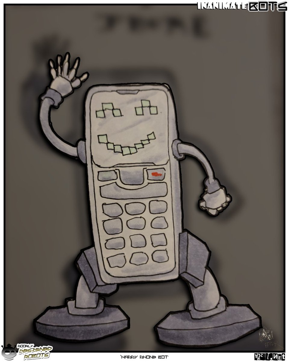 Hey look! It's Phone from Inanimate as a robot!
Wait, aren't phones already kinda robots? No? they are mini computers? Whatever!
