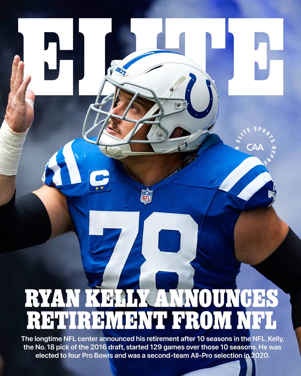 CAA_Football's tweet image. A truly legendary career for an incredible person. Congratulations on your retirement, @ryan_kelly70! 🙏

#CAA #EliteLivesHere